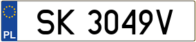 Trailer License Plate